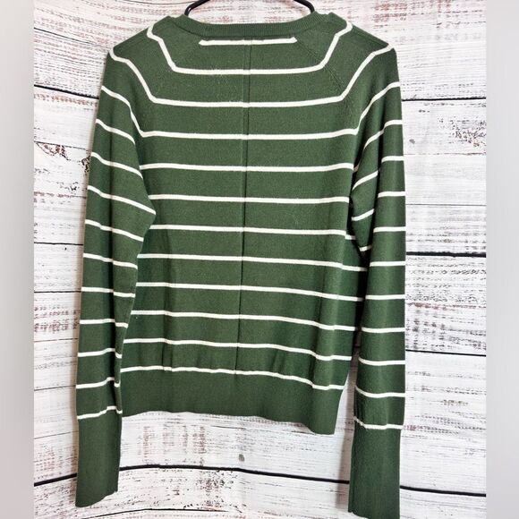 Stitches + Stripes Sweater Womens Sz S striped knit Pullover Otis Cypress Combo - Picture 4 of 11